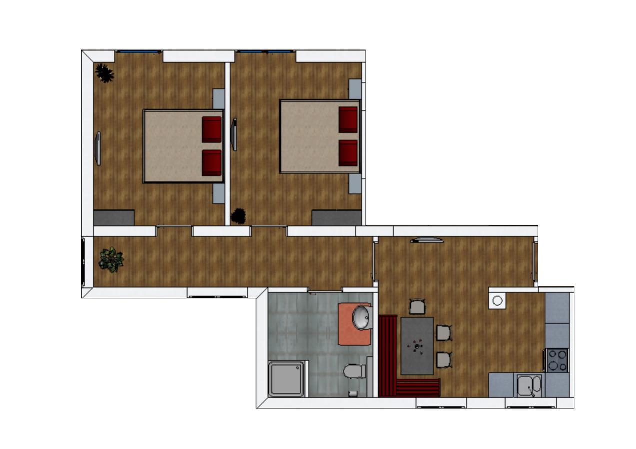 Pension Appartement Lanzer Moosburg Eksteriør billede